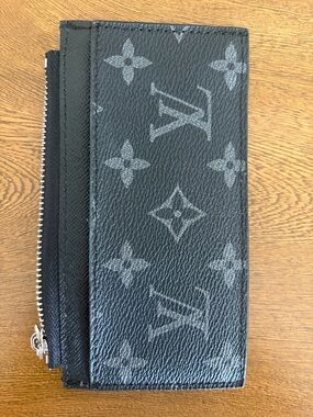 Louis Vuitton Black Monogram Canvas Wallet